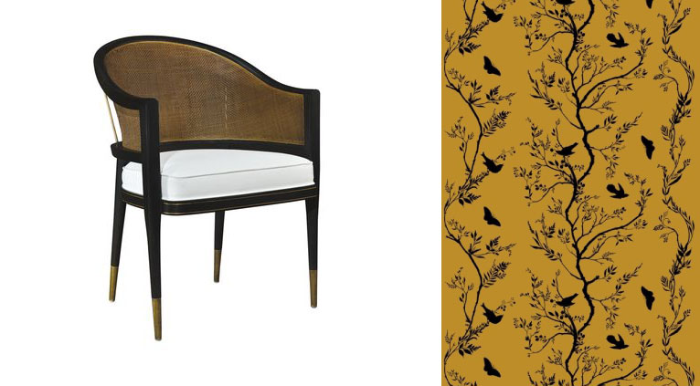 Grasse chair timorous beasties fabric