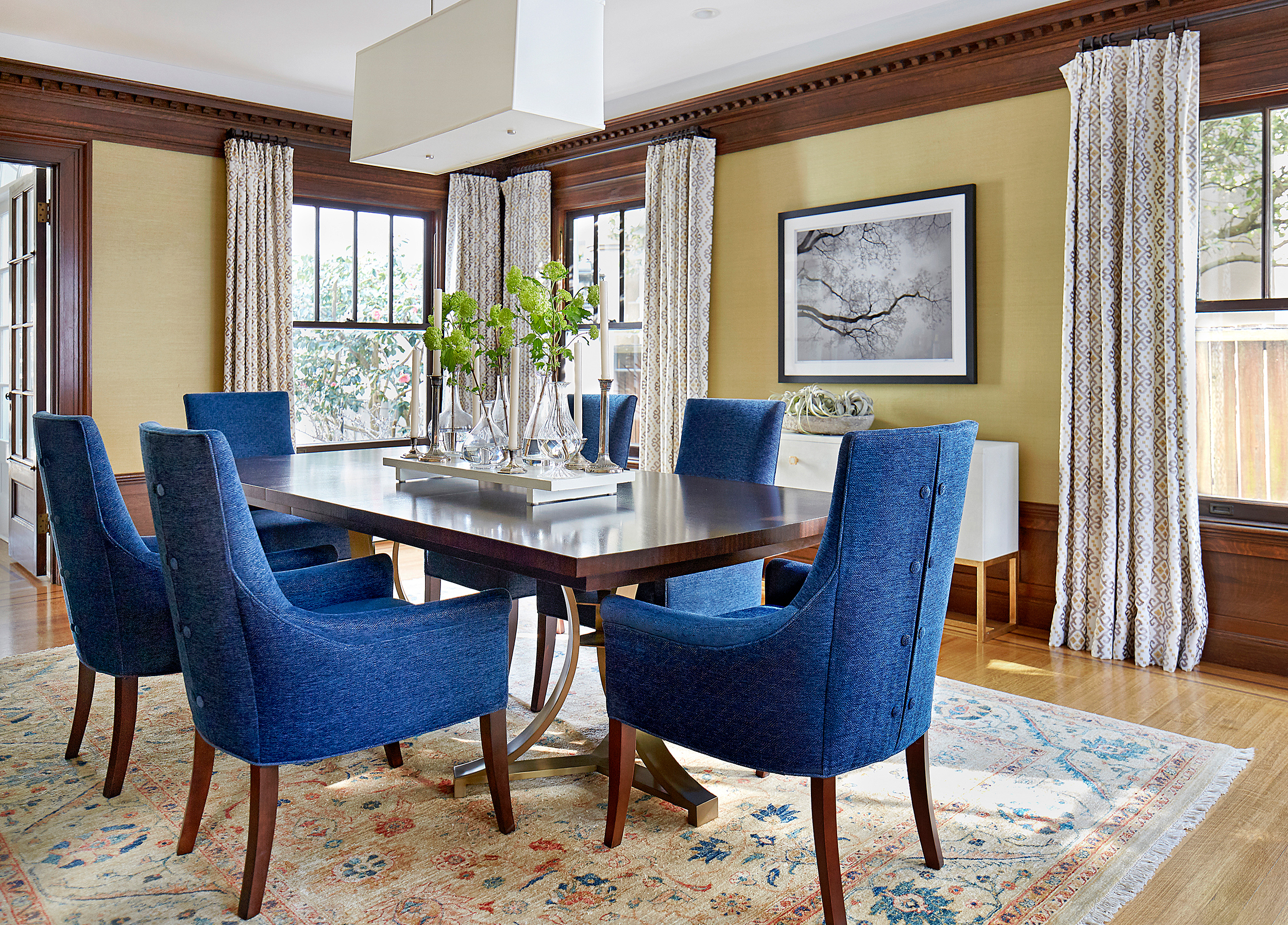 Dining Room Designed By Nystrom Design in West Clay Park Residence 